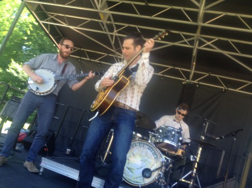 Roosevelt Dime was one of many bands at NYBG yesterday. Photo by J. Moss
