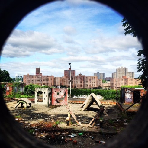 What was this empty area neighboring the 229th Street step street in Kingsbridge Heights? Photo by Jordan Moss